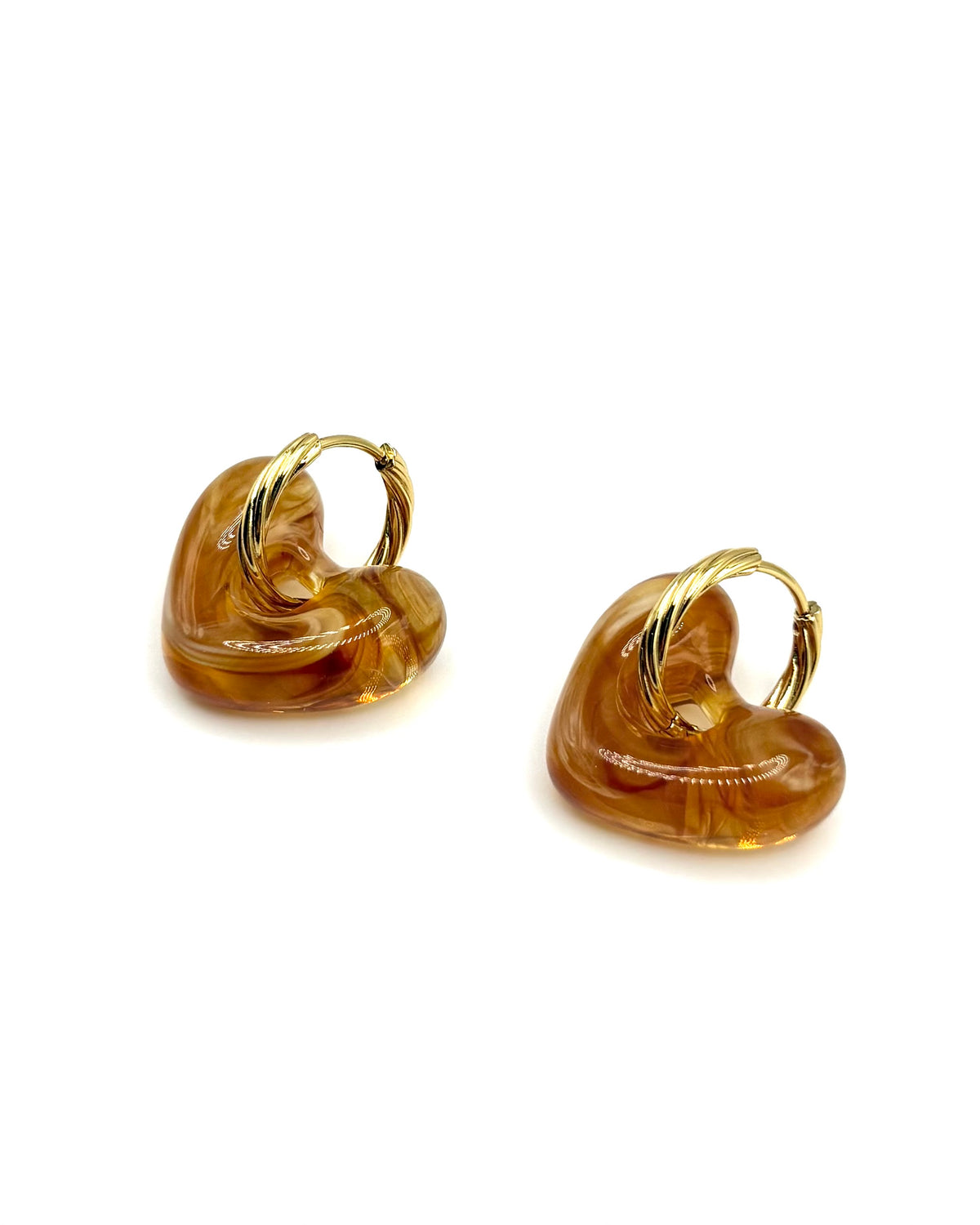 Resin Heart Hoops