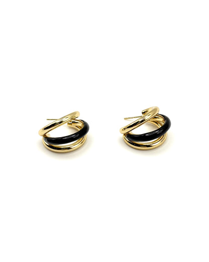 Enamel Claw Hoops