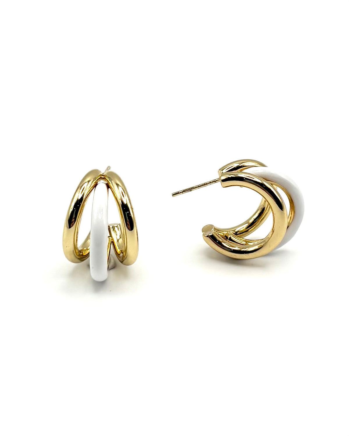 Enamel Claw Hoops