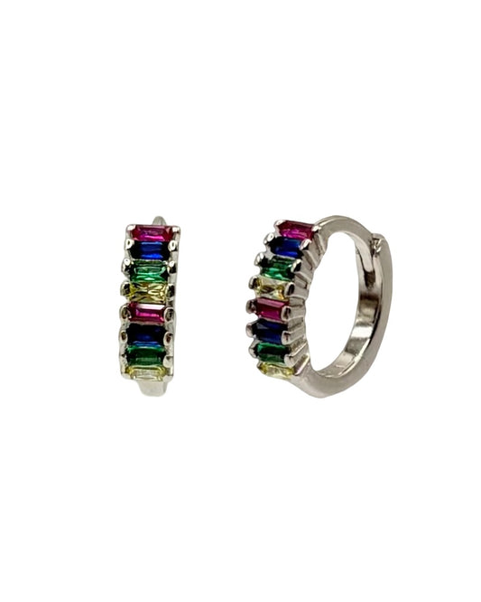 Fan Multi Cubic Zirconia Huggies