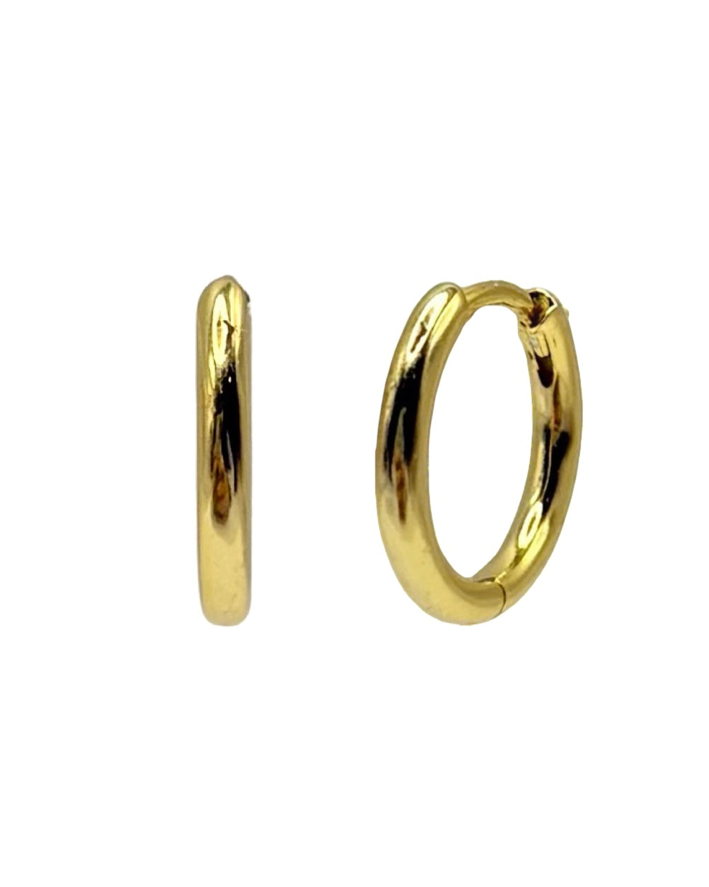Gold Plain Huggie
