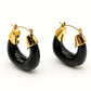 Black Resin Horseshoe Hoops