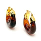 Tortoise Shell Resin Horseshoe Hoops