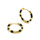 Enamel Stripe Navy Hoops