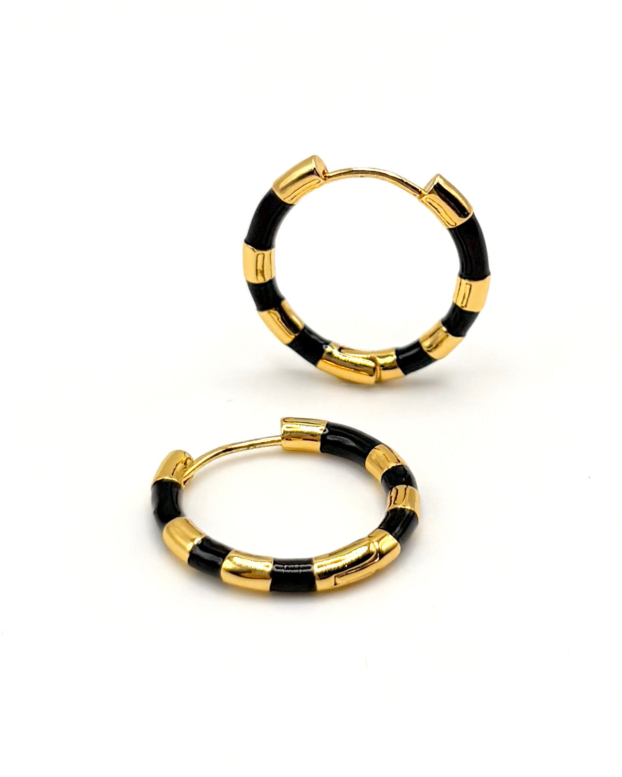 Enamel Stripe Navy Hoops