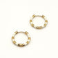 Enamel Stripe White Hoops