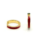 Enamel Red Hoops