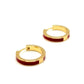 Enamel Red Hoops
