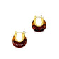 Tortoise Shell Resin Drop Earrings