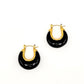 Black Resin Drop Earrings