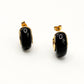 Black Resin Chubby Cuff Huggie