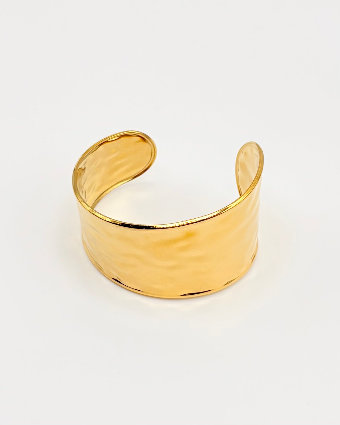 Hammered oblong Bangle