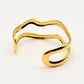 Double Wavy Bangle