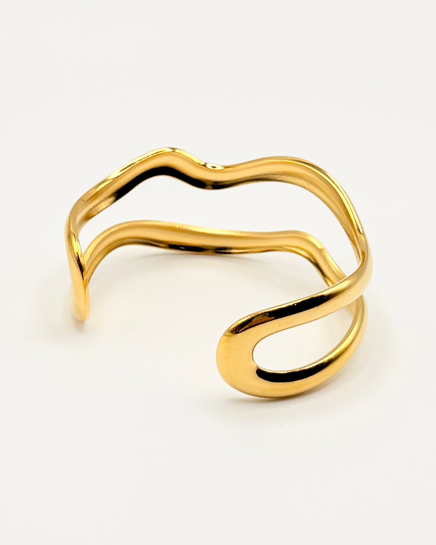 Double Wavy Bangle