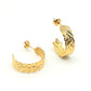 Layered Leaf Hoops