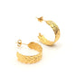 Layered Leaf Hoops