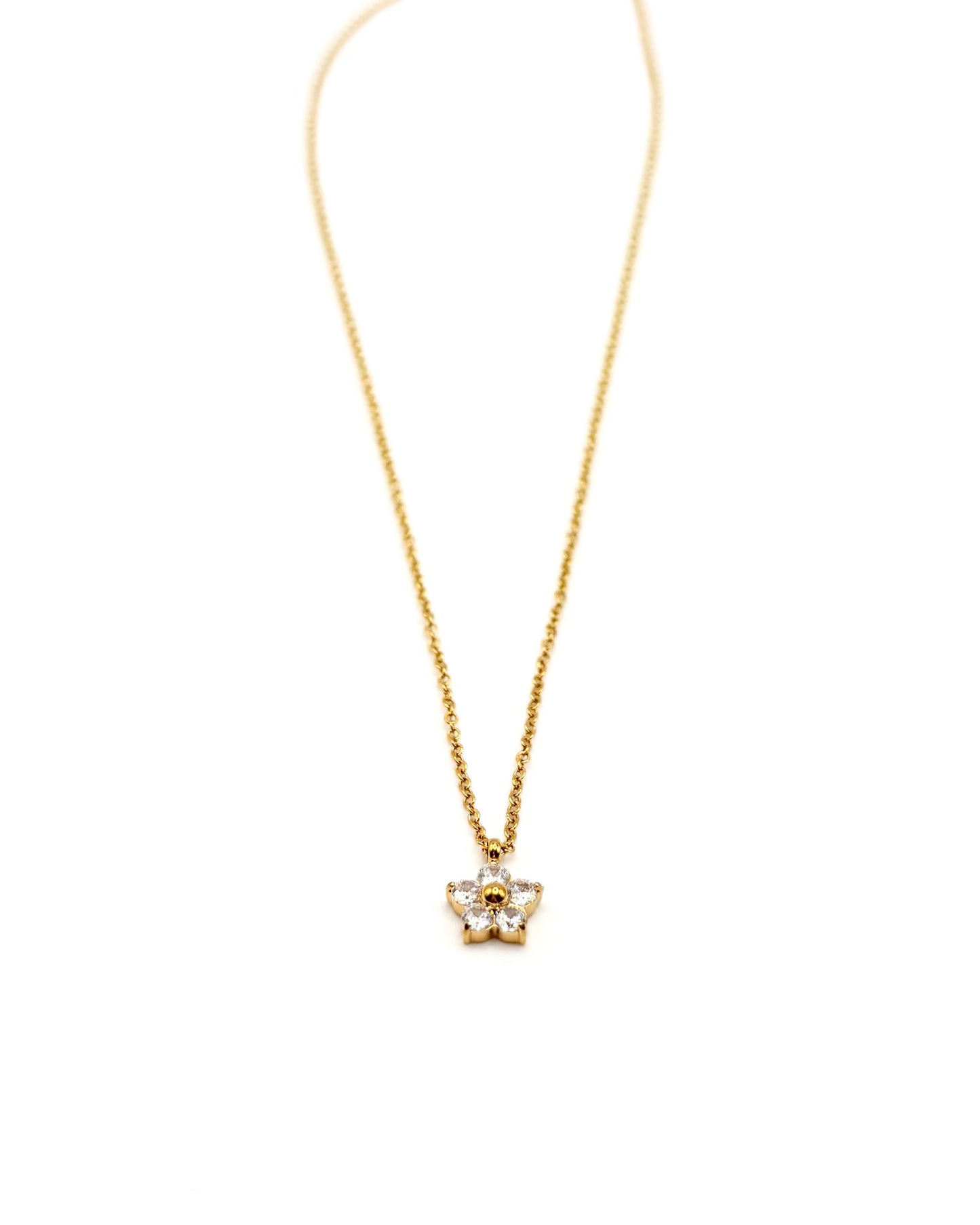 Jasmine Crystal Drop Necklace