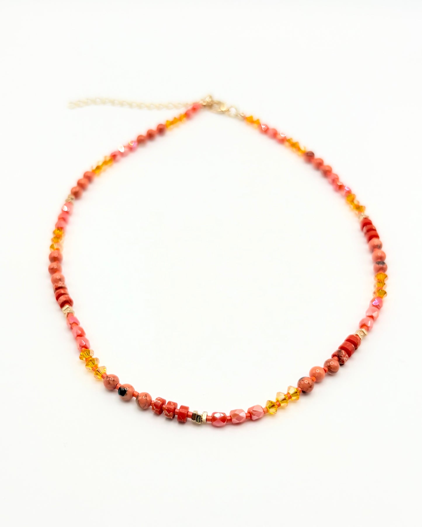 Stone & Crystal String Necklace