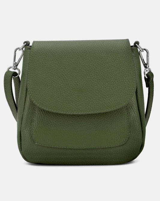 Leather Saddle Crossbody Bag