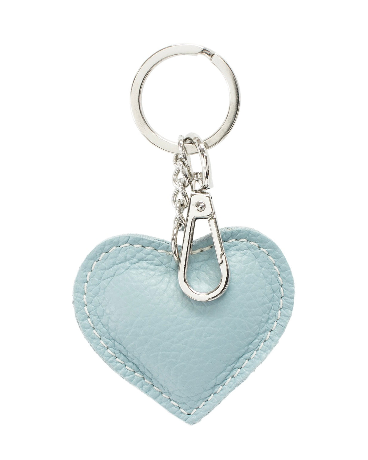 Leather Heart Keyring