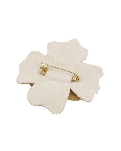 Mint Green Large Flower Brooch