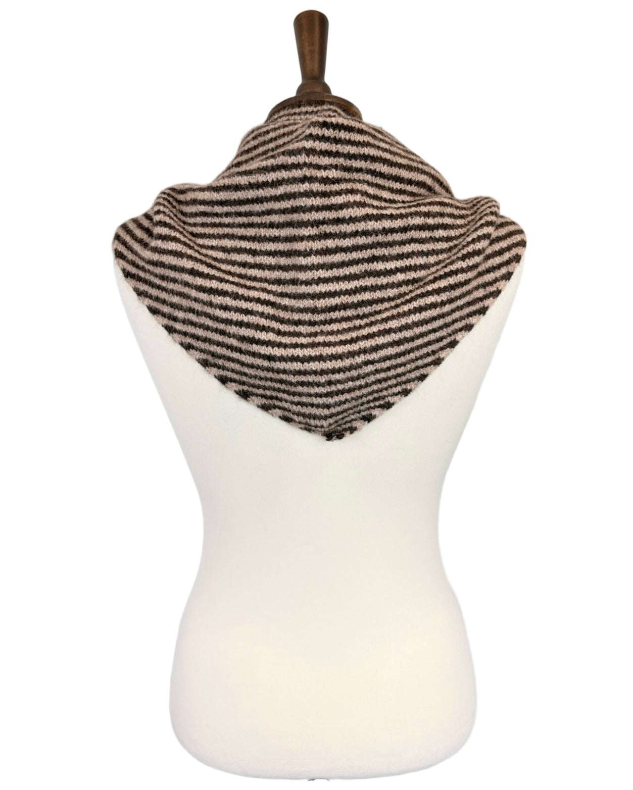 Wool Mix Large Stripe Scarf