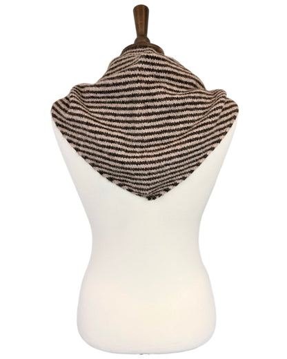 Wool Mix Large Stripe Scarf