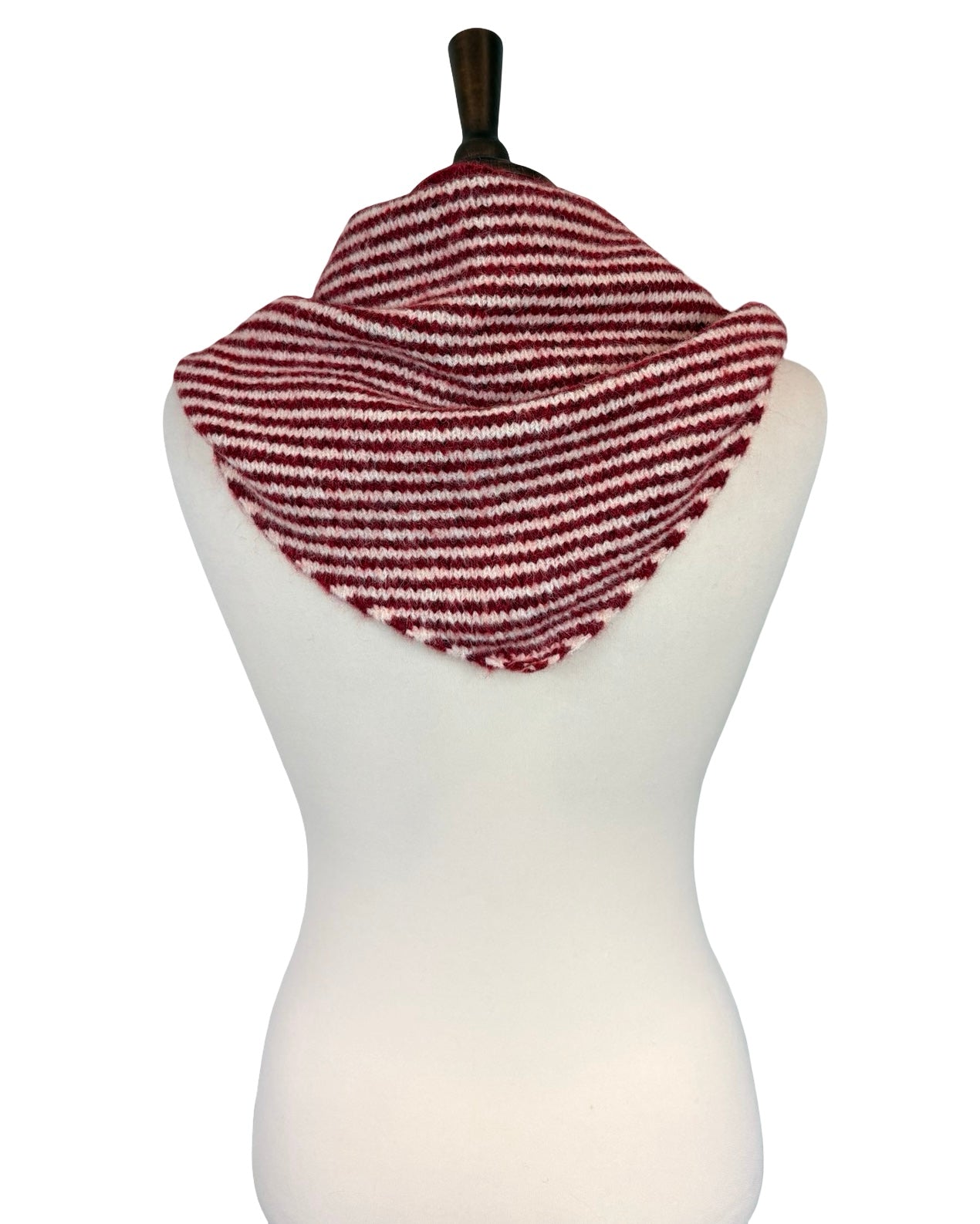 Wool Mix Large Stripe Scarf