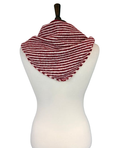 Wool Mix Large Stripe Scarf