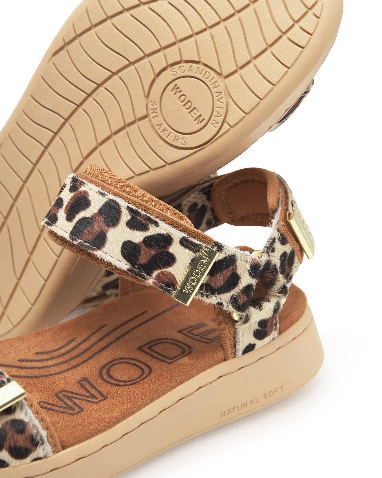Woden Line Animal Sandals