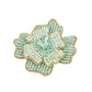 Mint Green Large Flower Brooch