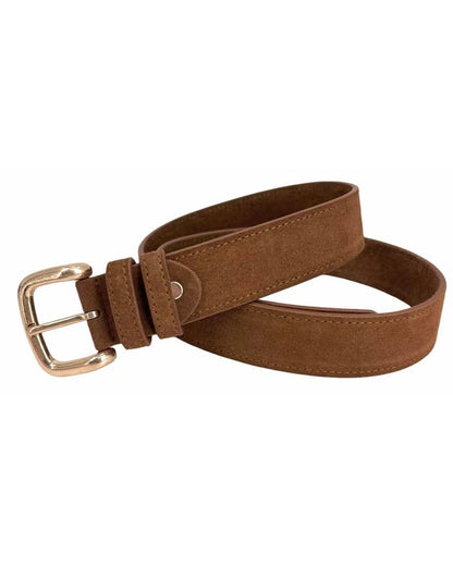 Suede Gold Buckle Belt