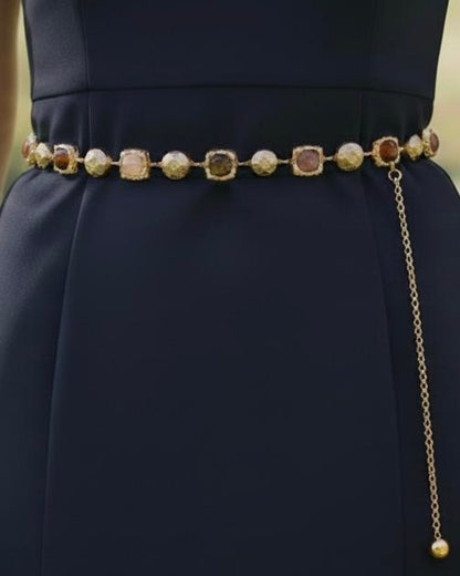 Metal Multi Stone Belt