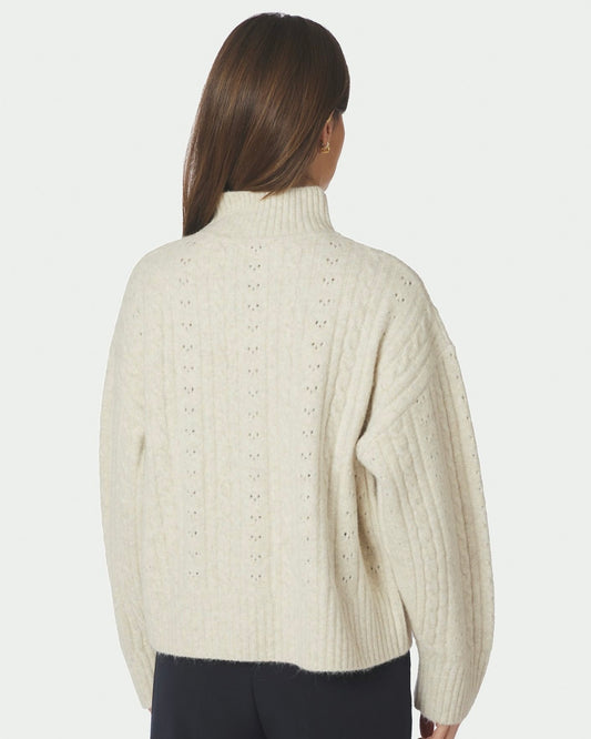 Neo Noir Anda Cable Knit Blouse
