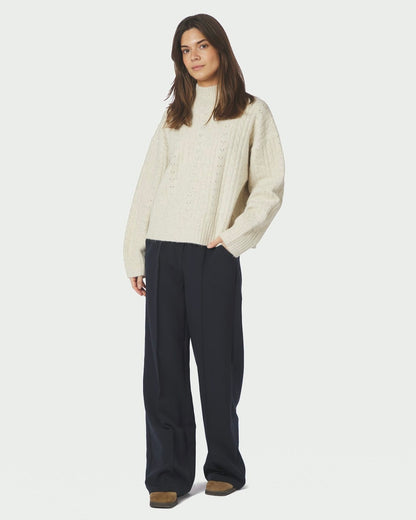 Neo Noir Anda Cable Knit Blouse