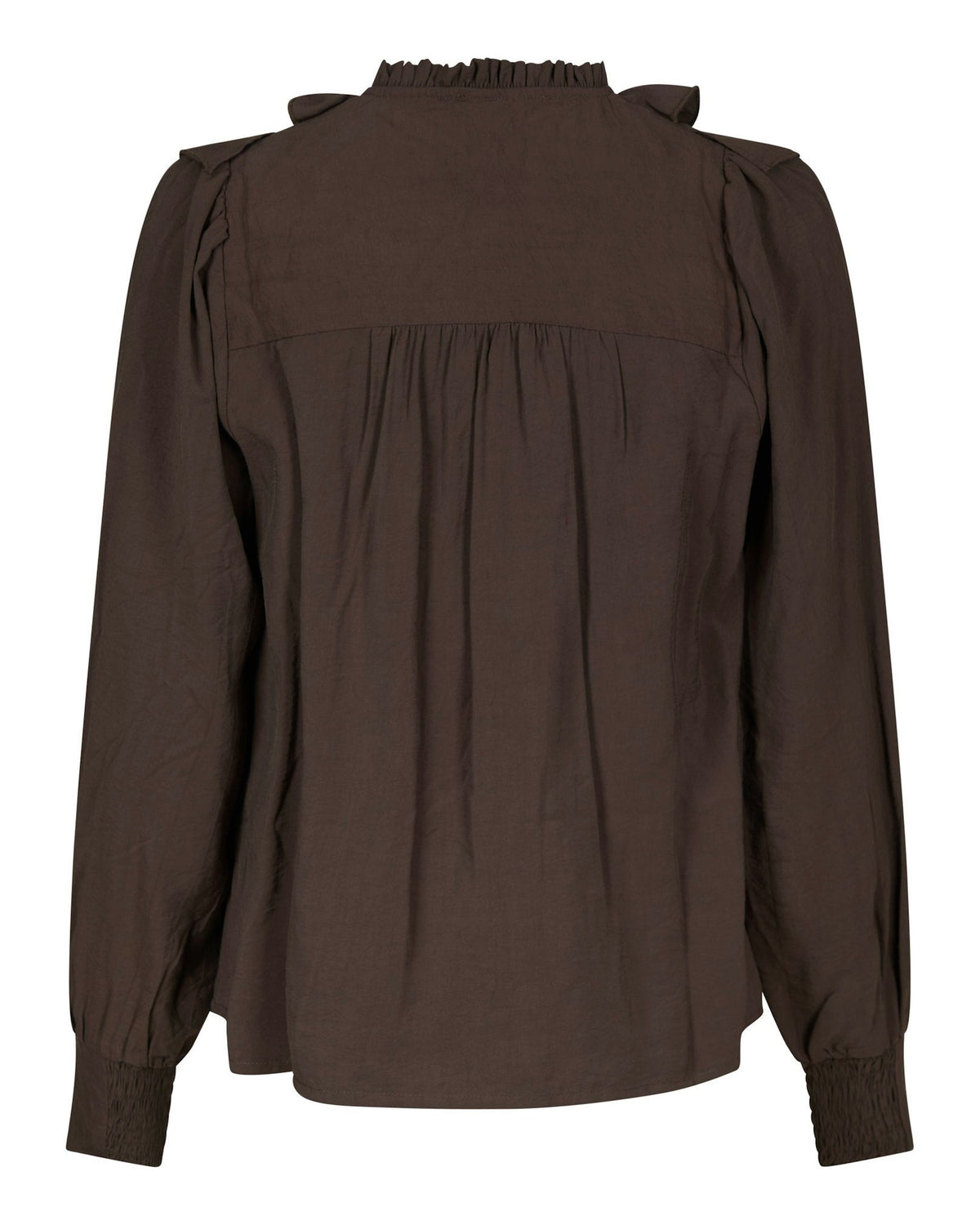 Neo Noir Larine Ruffle Blouse