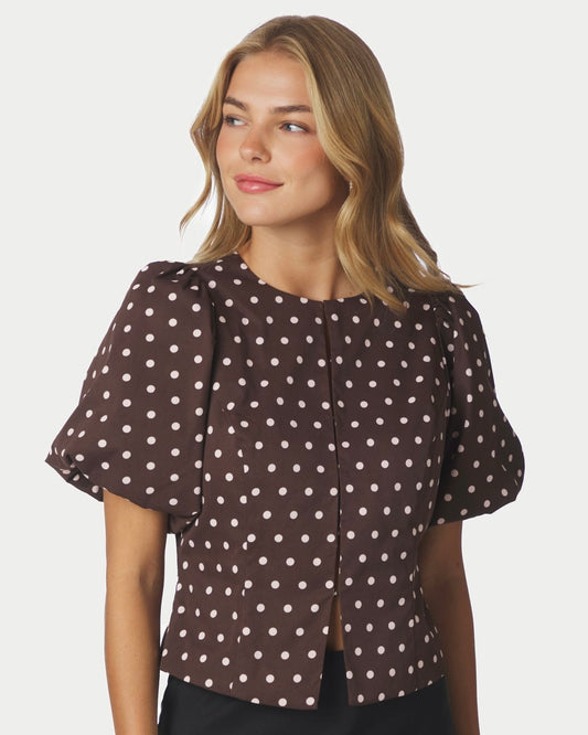Neo Noir Anela Dot Blouse