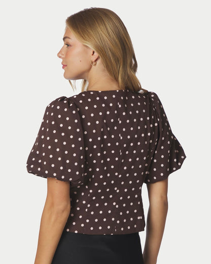 Neo Noir Anela Dot Blouse