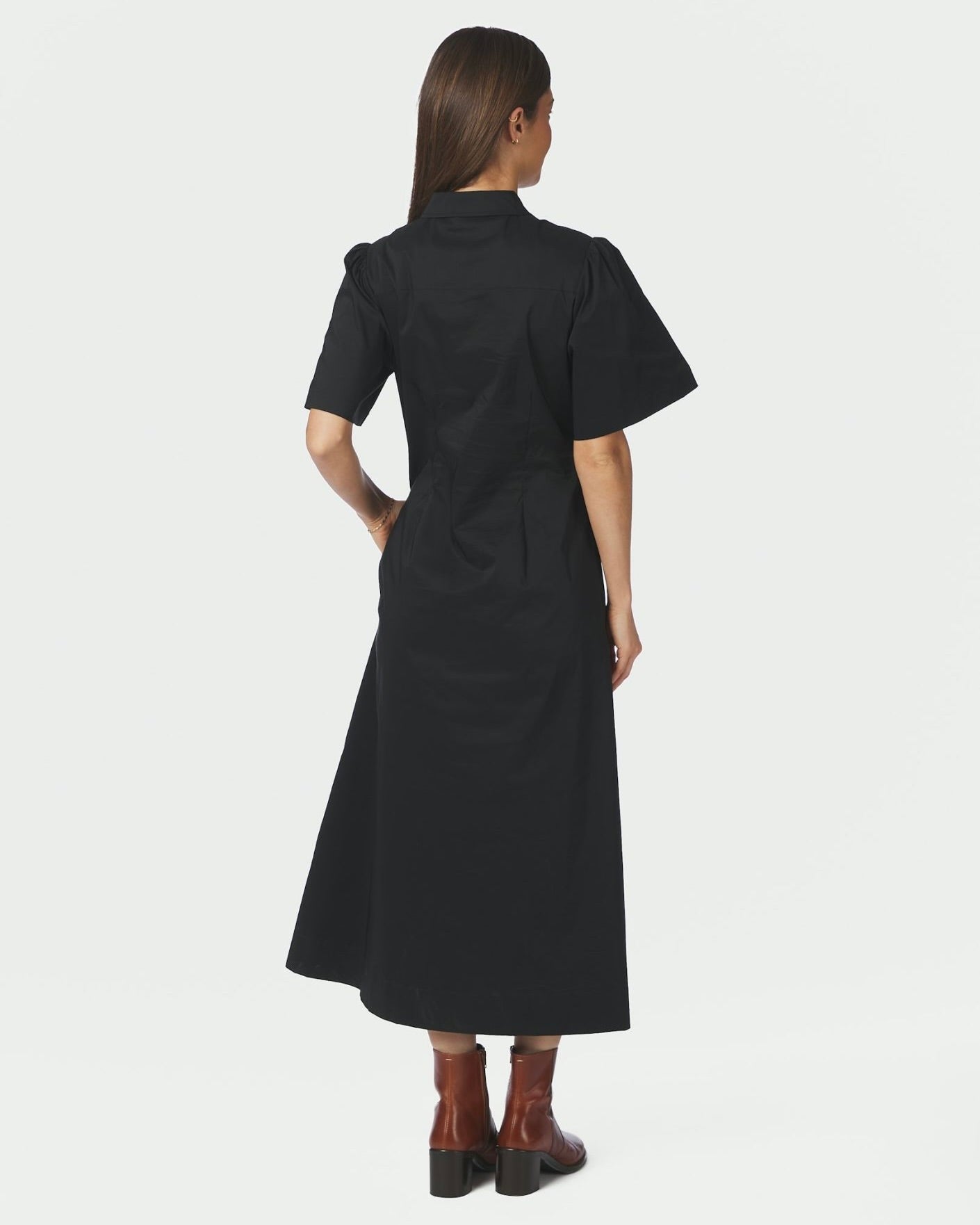 Neo Noir Baia Poplin Dress