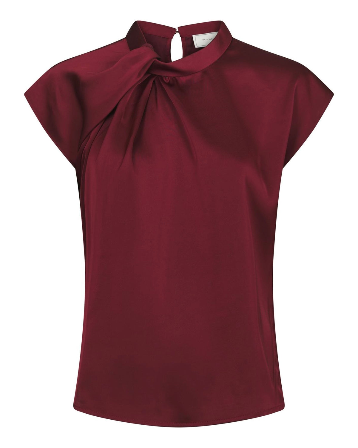 Neo Noir Fleur Drapy Satin Blouse