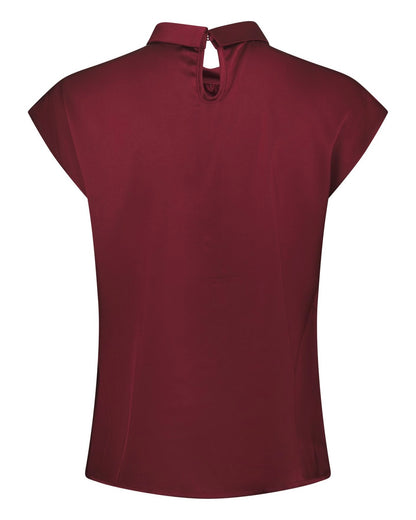 Neo Noir Fleur Drapy Satin Blouse