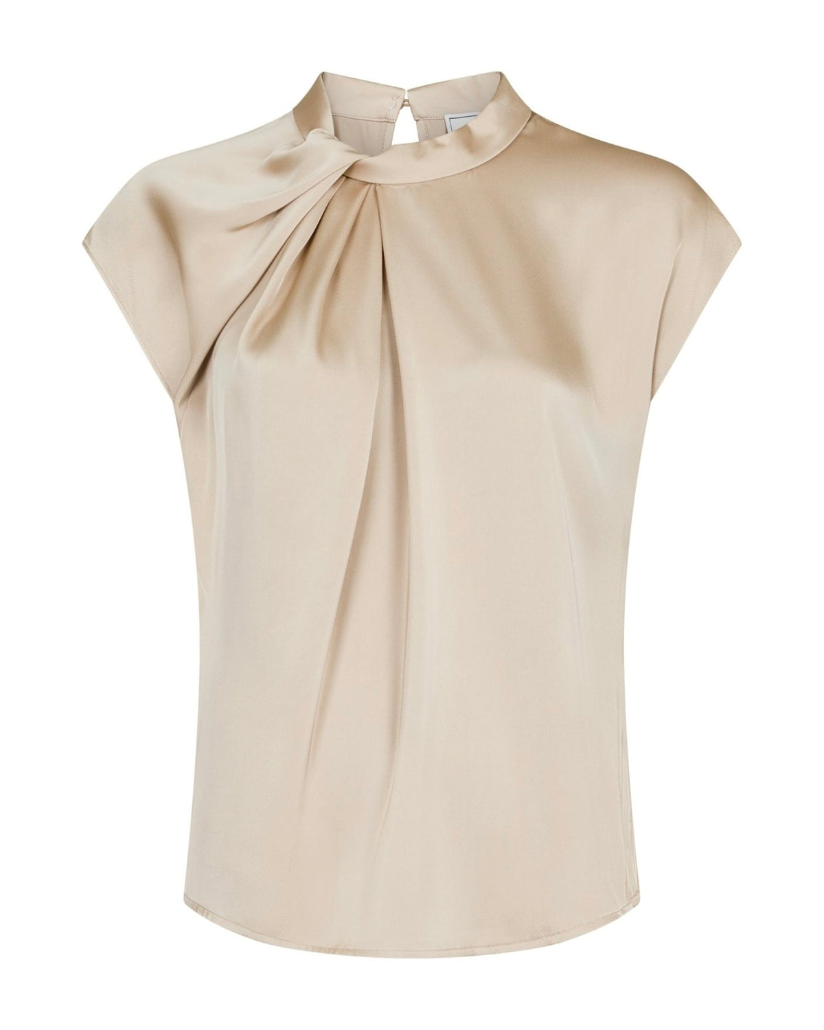 Neo Noir Fleur Drapy Satin Blouse