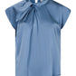Neo Noir Fleur Drapy Satin Blouse