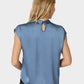 Neo Noir Fleur Drapy Satin Blouse