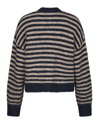 Neo Noir Isana Stripe Knit Cardigan