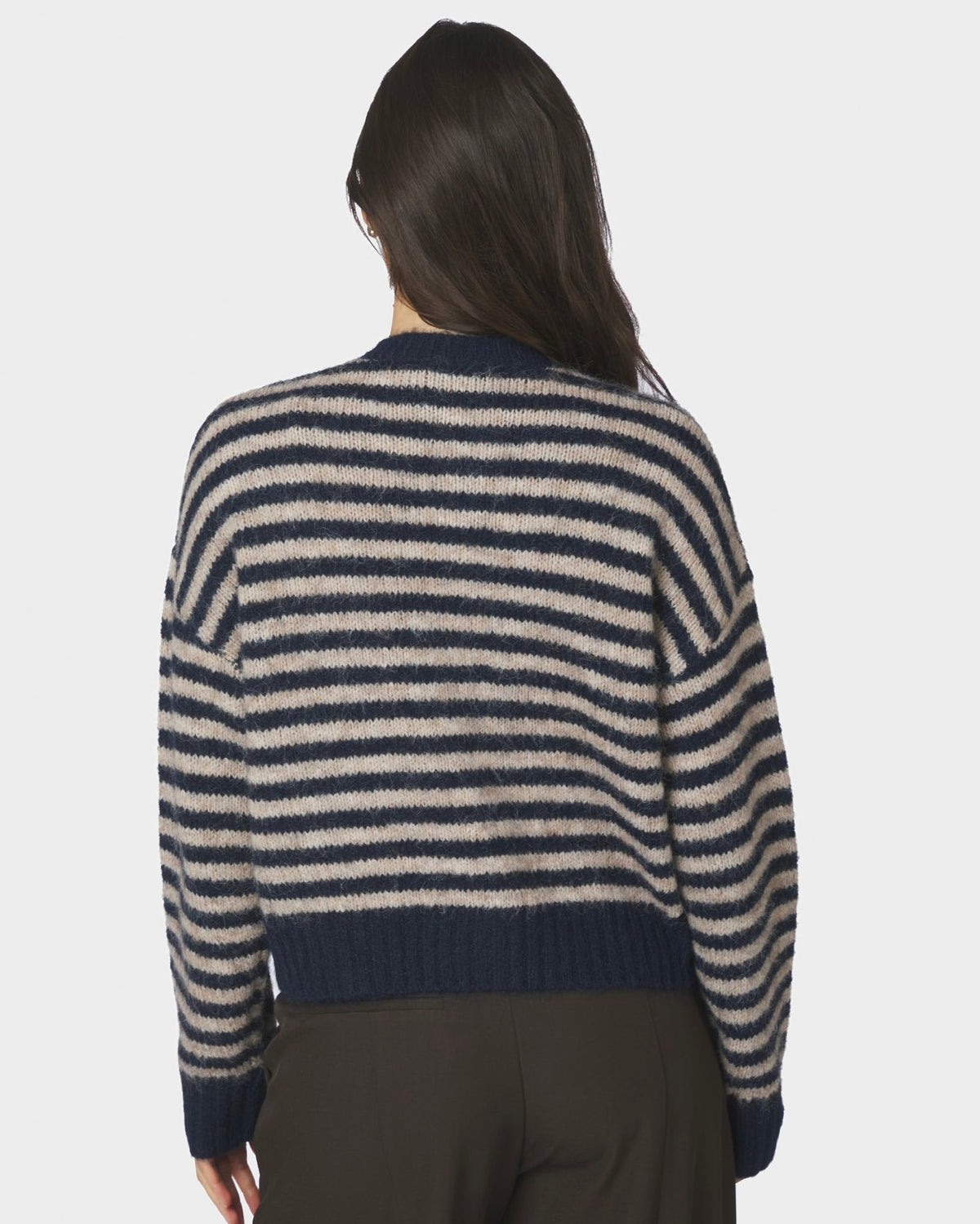 Neo Noir Isana Stripe Knit Cardigan