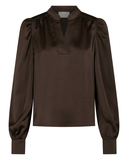 Neo Noir Rosslyn Heavy Sateen Blouse
