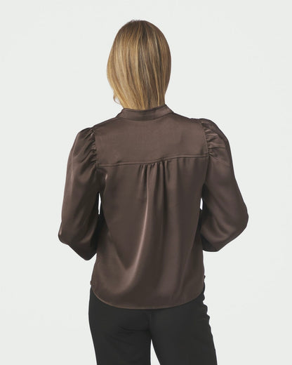 Neo Noir Rosslyn Heavy Sateen Blouse