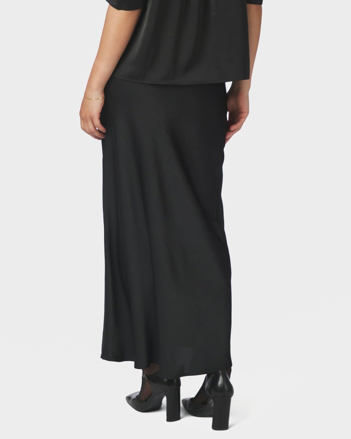 Neo Noir Vicky Heavy Sateen Skirt
