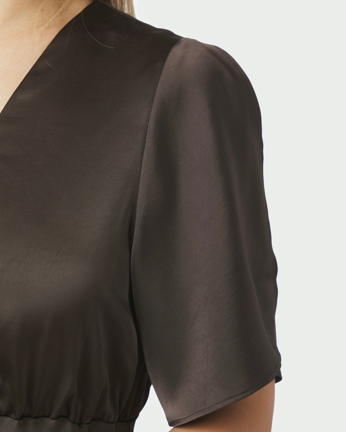 Neo Noir Zelina Heavy Sateen Dress